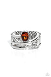 Paparazzi "Alternating Allure" Brown Ring Paparazzi Jewelry