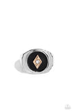 Paparazzi "Alumni" Mens Black Ring Paparazzi Jewelry