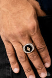 Paparazzi "Alumni" Mens Black Ring Paparazzi Jewelry