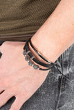 Paparazzi "Amplified Aloha" Silver Mens Urban Bracelet Unisex Paparazzi Jewelry