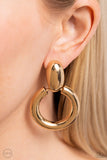 Paparazzi "Ancient Artisan" Gold Clip On Earrings Paparazzi Jewelry