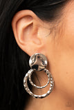 Paparazzi "Ancient Arts" Silver Post Earrings Paparazzi Jewelry