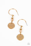 Paparazzi "Artificial STARLIGHT" Gold Post Earrings Paparazzi Jewelry