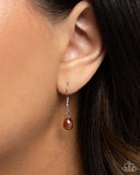 Paparazzi "Athenian Affection" Brown Necklace & Earring Set Paparazzi Jewelry