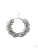Paparazzi "Audible Shimmer" Silver Bracelet Paparazzi Jewelry