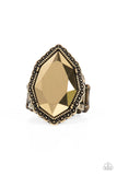 Paparazzi "Avant-GRANDEUR" Brass Ring Paparazzi Jewelry