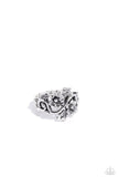 Paparazzi "Backyard Beauty" Silver Ring Paparazzi Jewelry