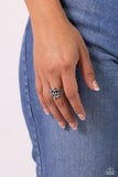 Paparazzi "Backyard Beauty" Silver Ring Paparazzi Jewelry