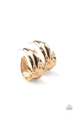 Paparazzi "Badlands And Bellbottoms" Gold Post Earrings Paparazzi Jewelry