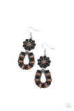 Paparazzi "Badlands Eden" Black Earrings Paparazzi Jewelry