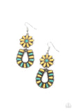 Paparazzi "Badlands Eden" Yellow Earrings Paparazzi Jewelry