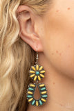 Paparazzi "Badlands Eden" Yellow Earrings Paparazzi Jewelry