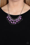Paparazzi "Ballroom Bliss" Purple Necklace & Earring Set Paparazzi Jewelry