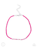 Paparazzi "Basic Brightness" Pink Anklet Bracelet Paparazzi Jewelry