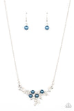 Paparazzi "Because I'm The Bride" Blue Necklace & Earring Set Paparazzi Jewelry