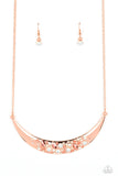Paparazzi "Bejeweled Baroness" Copper Necklace & Earring Set Paparazzi Jewelry