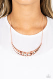 Paparazzi "Bejeweled Baroness" Copper Necklace & Earring Set Paparazzi Jewelry