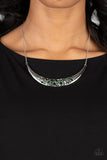 Paparazzi "Bejeweled Baroness" Green Necklace & Earring Set Paparazzi Jewelry