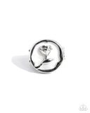Paparazzi "Belles Rose" White Ring Paparazzi Jewelry