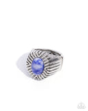 Paparazzi "Better Behavior" Blue Men's Ring Paparazzi Jewelry