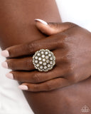 Paparazzi "Blingy Bouquet" Brass Ring Paparazzi Jewelry