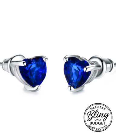 Blue Sapphire Studs Paparazzi Jewelry