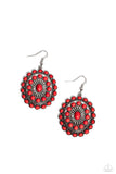 Paparazzi "Bohemian Badlands" Red Earrings Paparazzi Jewelry