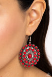 Paparazzi "Bohemian Badlands" Red Earrings Paparazzi Jewelry