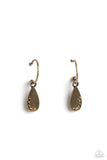Paparazzi "Borderline Baddie" Brass Post Earrings Paparazzi Jewelry