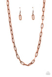 Paparazzi "Boston Backdrop" Copper Necklace & Earring Set Paparazzi Jewelry