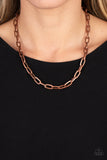 Paparazzi "Boston Backdrop" Copper Necklace & Earring Set Paparazzi Jewelry