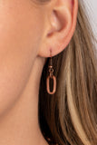 Paparazzi "Boston Backdrop" Copper Necklace & Earring Set Paparazzi Jewelry