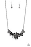 Paparazzi "Botanical Breeze" Silver Necklace & Earring Set Paparazzi Jewelry