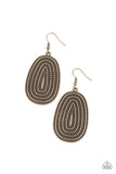 Paparazzi "Desert Climate" Brass Earrings Paparazzi Jewelry