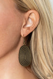 Paparazzi "Desert Climate" Brass Earrings Paparazzi Jewelry