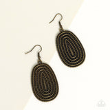 Paparazzi "Desert Climate" Brass Earrings Paparazzi Jewelry