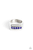 Paparazzi "BRAWL For One" Blue Men's Ring Paparazzi Jewelry