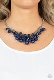 Paparazzi "Broadway Bustle" Blue Necklace & Earring Set Paparazzi Jewelry