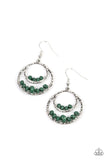Paparazzi "Bustling Beads" Green Earrings Paparazzi Jewelry