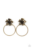 Paparazzi "Buttercup Bliss" Brass Post Earrings Paparazzi Jewelry
