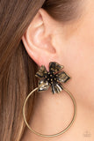 Paparazzi "Buttercup Bliss" Brass Post Earrings Paparazzi Jewelry