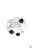 Paparazzi "Butterfly Bustle" Black Ring Paparazzi Jewelry