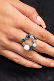 Paparazzi "Butterfly Bustle" Blue Ring Paparazzi Jewelry
