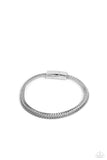 Paparazzi "Cable Train" Silver Mens Bracelet Unisex Paparazzi Jewelry