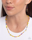 Paparazzi "Candyland Craze" Yellow Necklace & Earring Set Paparazzi Jewelry