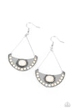 Paparazzi "Canyon Canoe Ride" White Earrings Paparazzi Jewelry