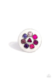 Paparazzi "Captivating Centerpiece" Pink Ring Paparazzi Jewelry