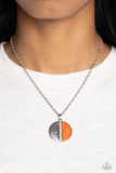 Paparazzi "Captivating Contrast" Orange Necklace & Earring Set Paparazzi Jewelry