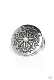 Paparazzi "Carved Coachella" Green Ring Paparazzi Jewelry
