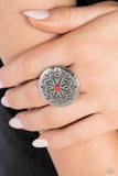 Paparazzi "Carved Coachella" Red Ring Paparazzi Jewelry